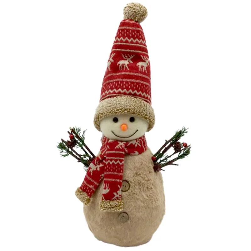 Boneco de Neve Decorativo 50cm em Poliéster Rio Master