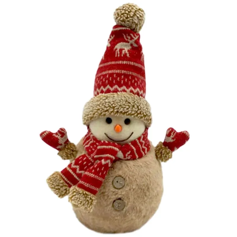 Boneco de Neve Decorativo 30cm em Poliéster Rio Master