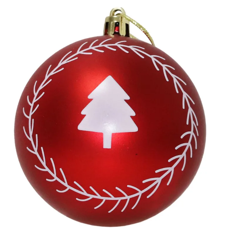 Bola Decorada Fosca VM 8cm Sort c/ 4 unidades UNICA