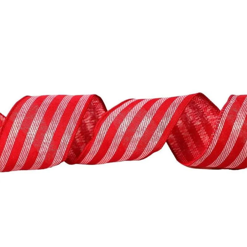 Fita Aramada 9,14mx6,3cm Listras Natal - Tudo Em Caixa