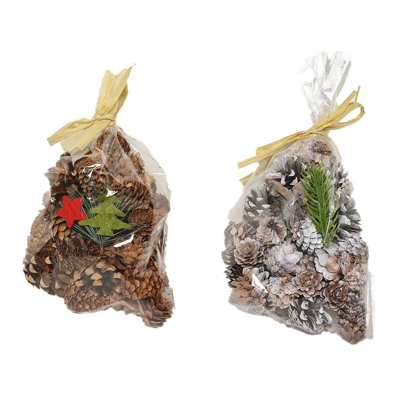 ENFEITE PINHAS 20CM X 13CM X 8CM