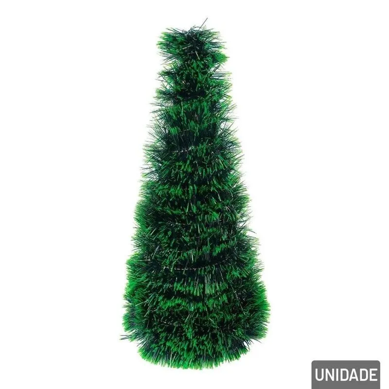 Árvore De Mesa 38cm De Plástico Torre Verde - Tudo Em Caixa