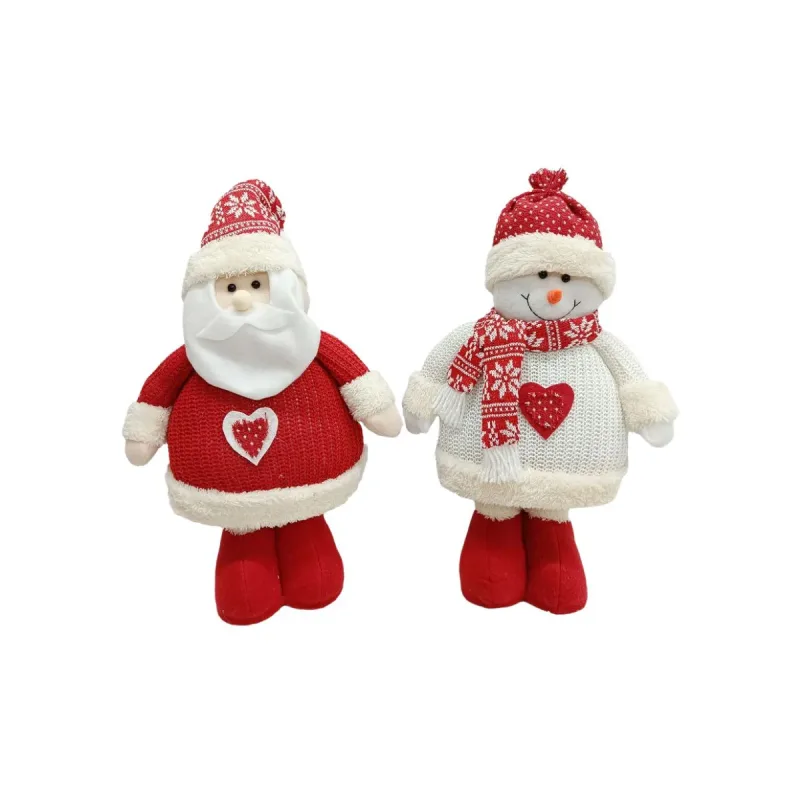 Enfeite Boneco Pelucia Rio Master em Pe Pose 41cm Vermelho