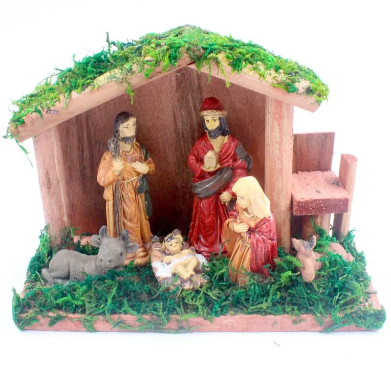 Presépio Decorativo 15x12cm em Resina Rio Master