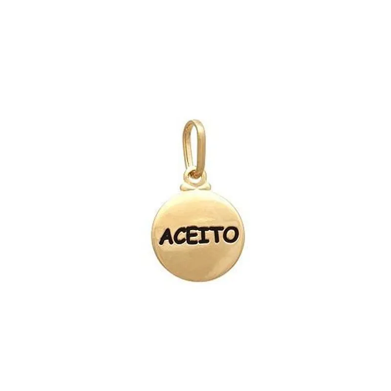 Pingente Redondo 11mm Com Aceito Com Resina