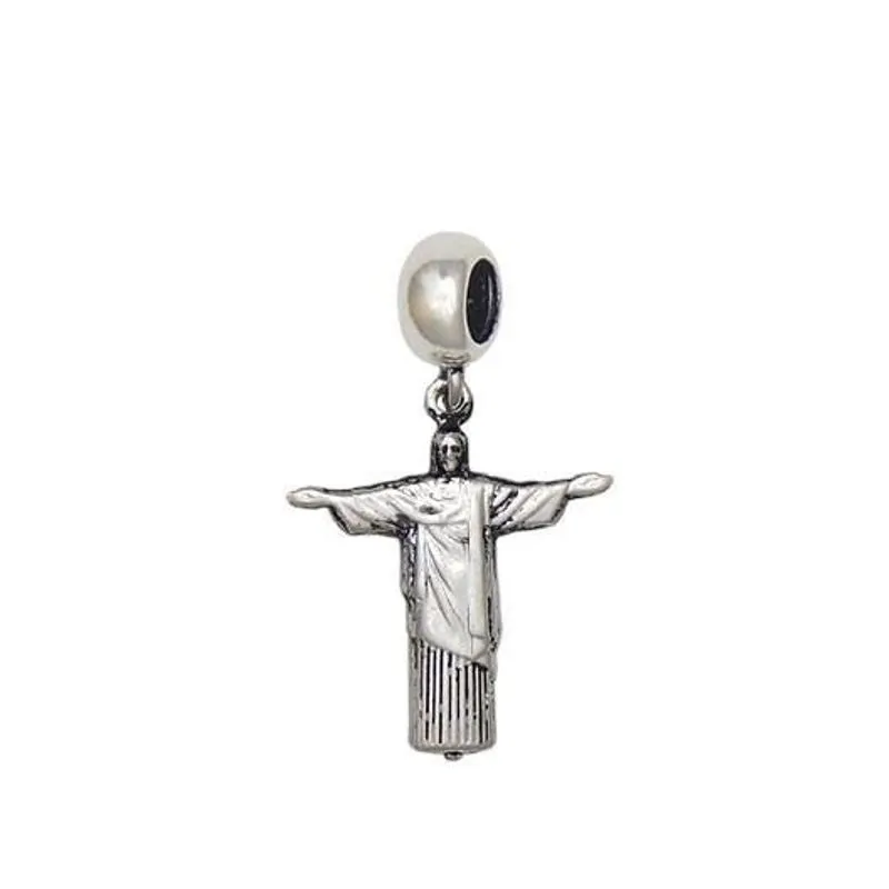 Berloque Prata Cristo Redentor 18mm