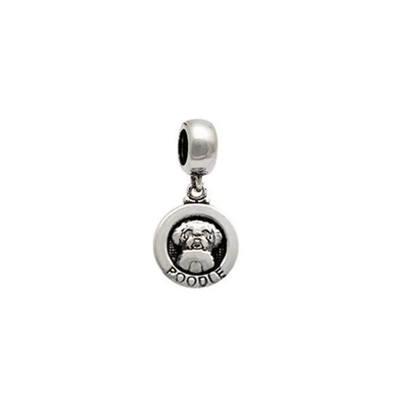 Berloque Prata Envelhecida I Love My Pet Poodle