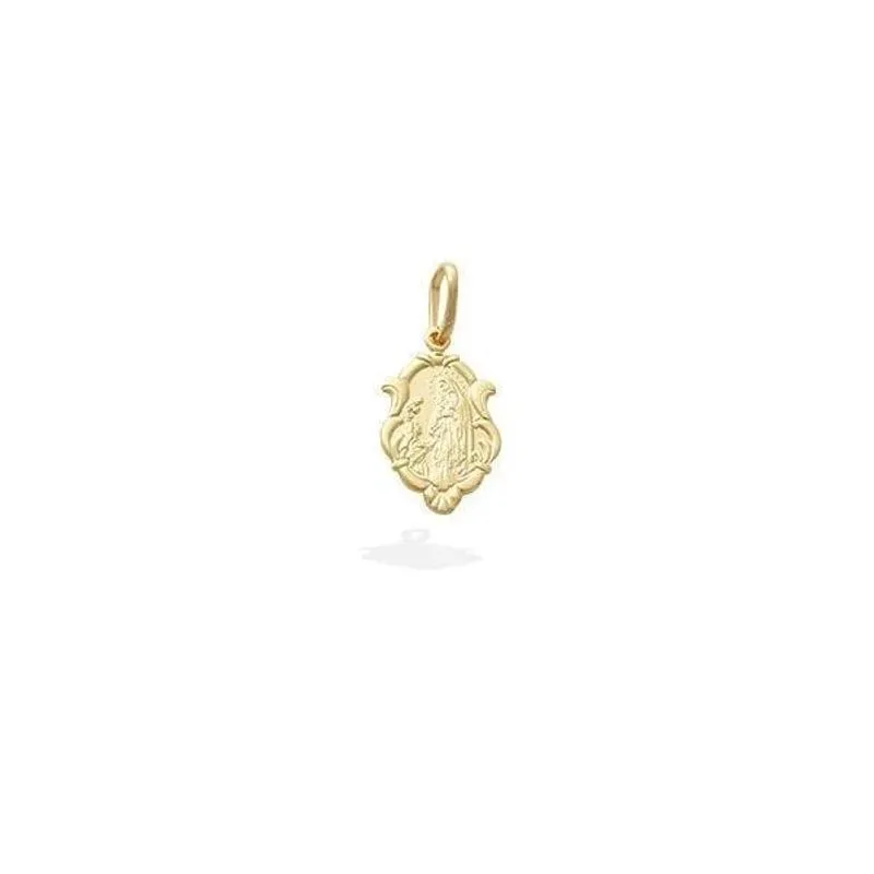 Pingente Moldura Nossa Senhora De Lourdes 14mm