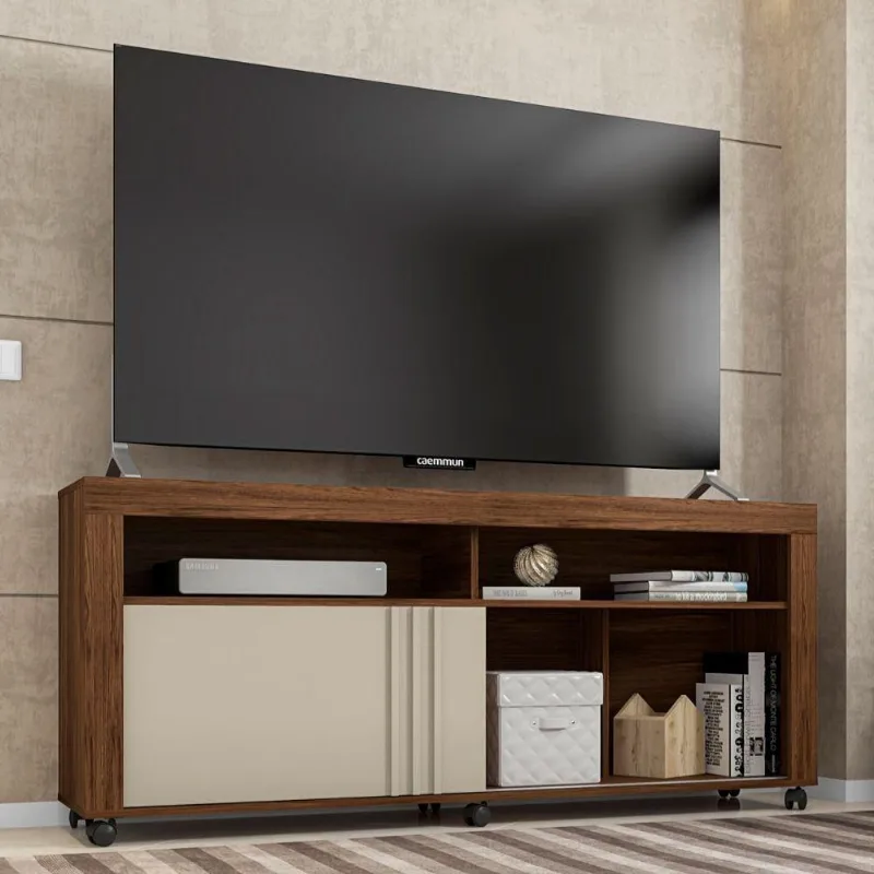 Rack Para Tv Com Nichos Dinamic Havana E Off White