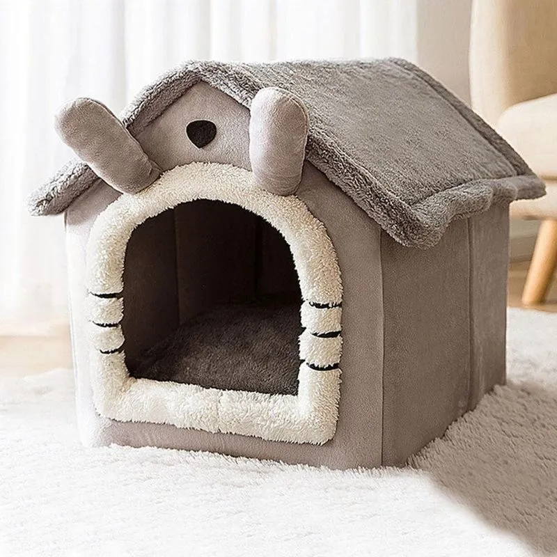 Casinha Pet Fun Pequeno E Médio Porte Cinza