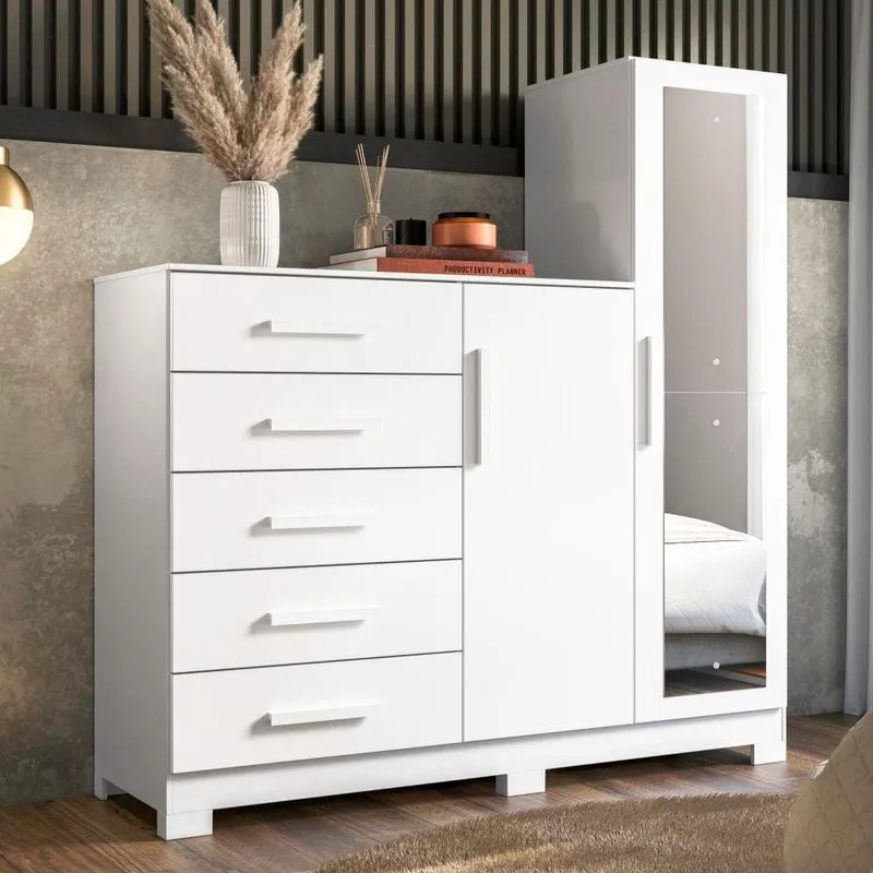 Gaveteiro Florence Branco 2 Portas