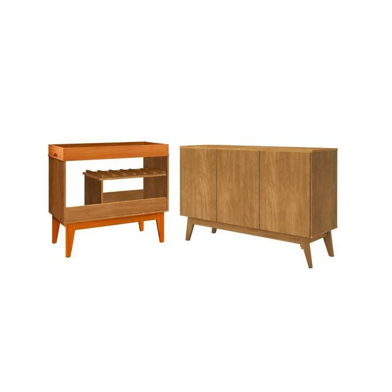 Conjunto Adega E Buffet Morgana Nature