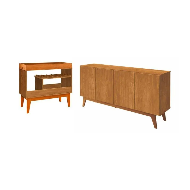 Conjunto Adega E Buffet Vitesse Nature