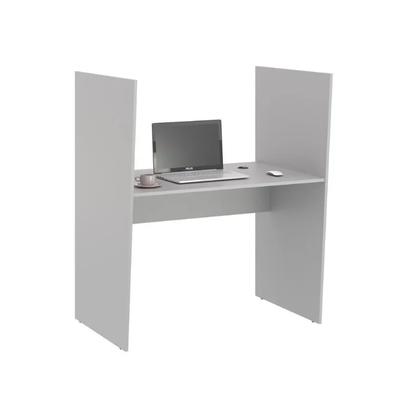 Guichê De Atendimento 1 Lugar Iron Cinza