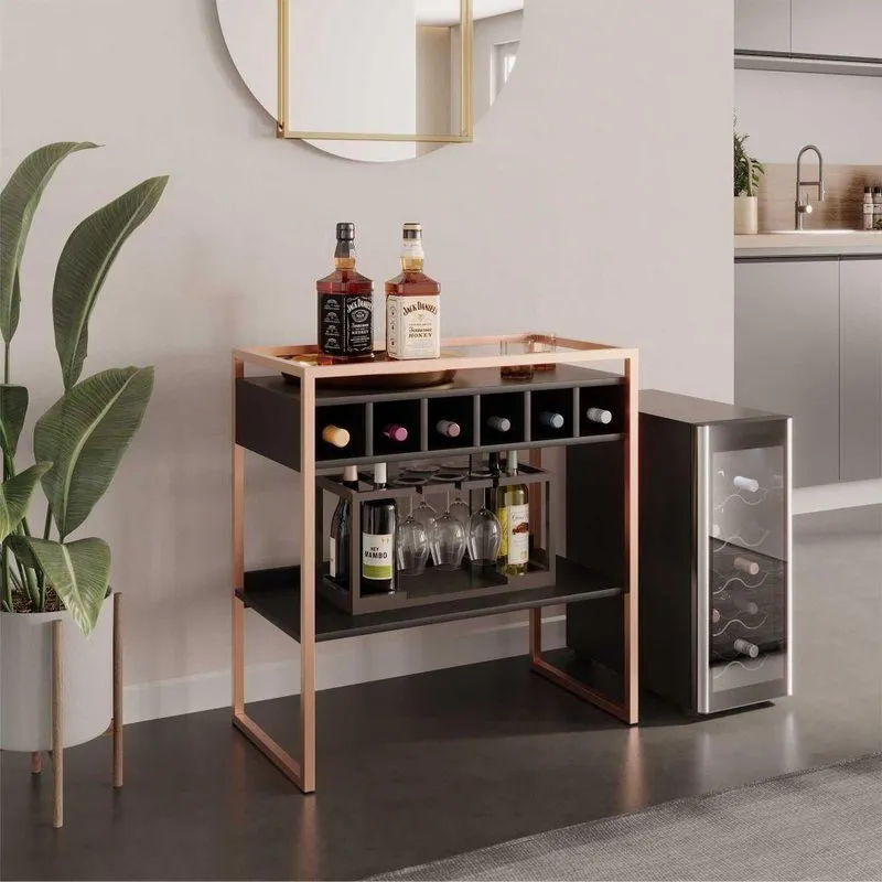 Adegabar Industrial Ferrero Preto Cobre