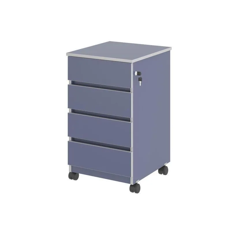 Arquivo Com 4 Gavetas Verbena Azul