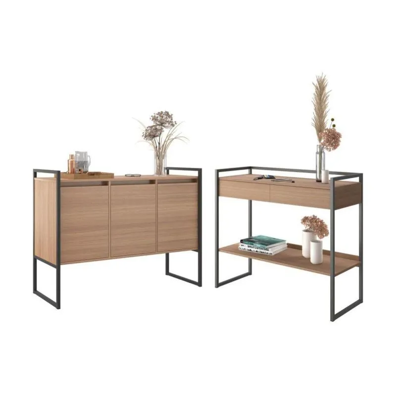 Kit Buffet E Aparador Industral Plis Affara