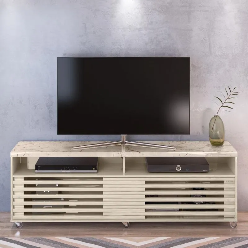 Bancada Para Tvs Até 65 Polegadas Rollo Calacata Off-white