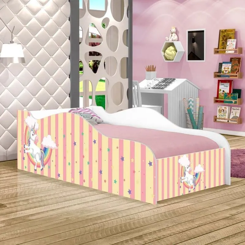 Cama Infantil Like Unicórnio No Céu Solteiro