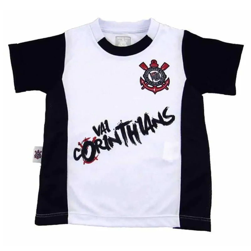 Camisa Corinthians Infantil Oficial 0223 Poliester Revedor - Branco - 14
