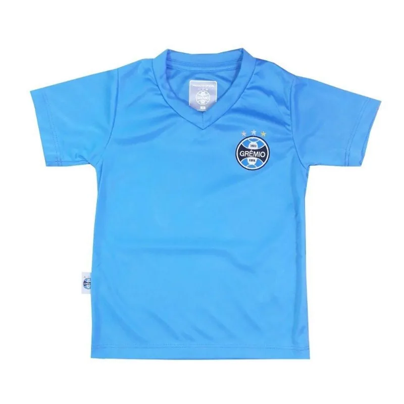 Camisa Infantil Grêmio Azul Gola V Oficial Tam 12