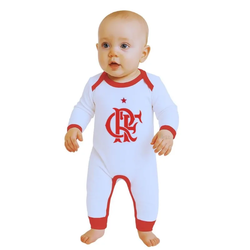 Macacão Bebê Longo Flamengo Oficial G