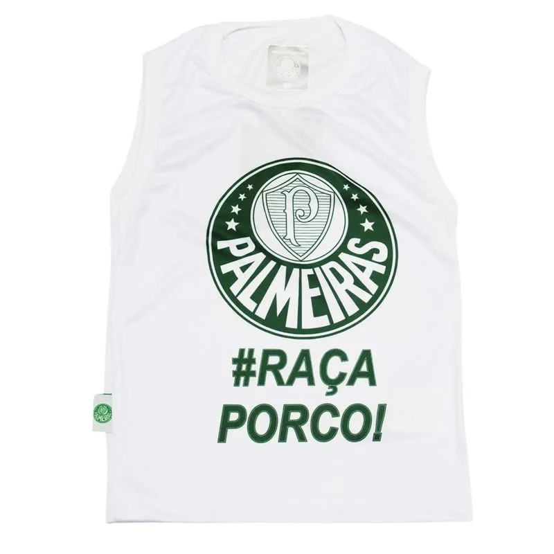Camisa Palmeiras Infantil Regata Oficial Revedor - Branco - 2