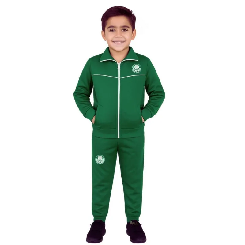 Conjunto Agasalho Palmeiras Infantil Jaqueta e Calça Tam 1 / Verde
