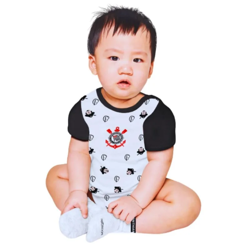 Body Bebê Corinthians Mosqueteiro Mascote Oficial M