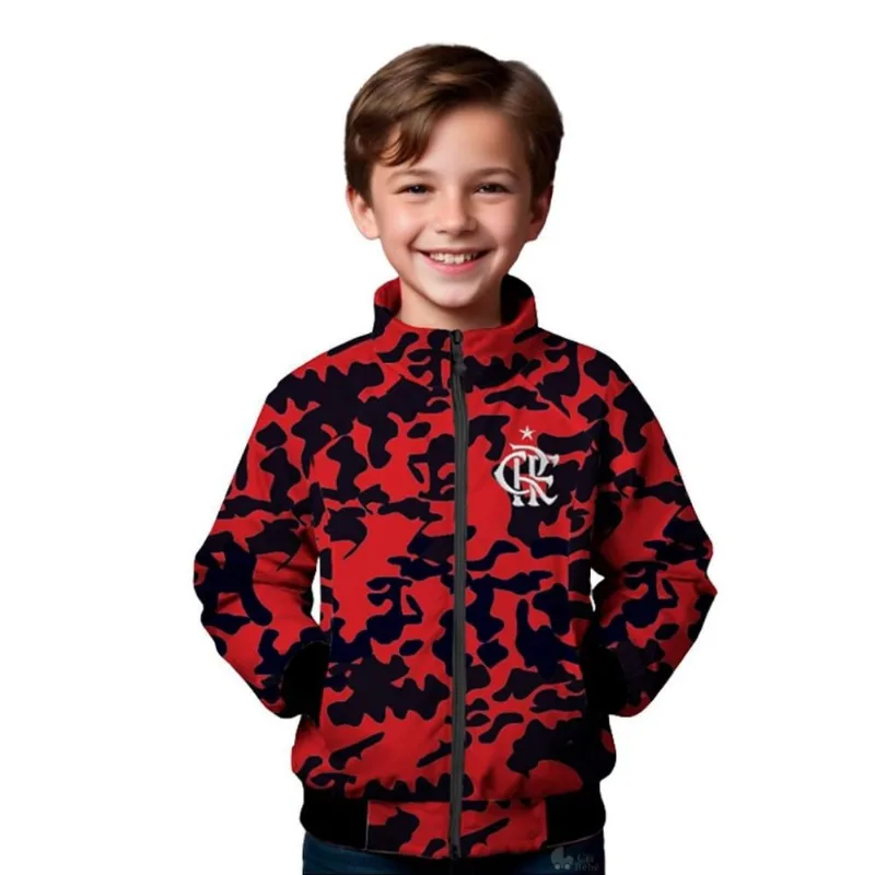 Jaqueta Infantil Flamengo Blusa De Frio Camuflada Oficial Tam 12