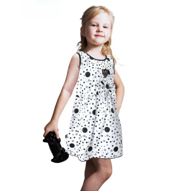 Vestido Infantil Atlético MG Bolinhas Oficial Tam 8