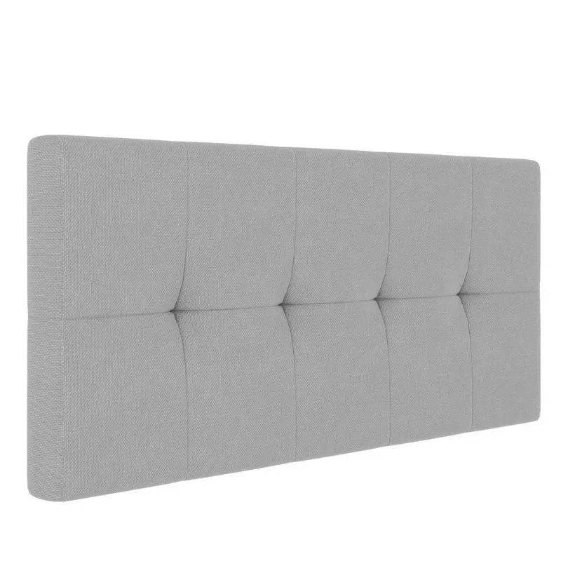 Cabeceira Painel Nina Para Cama Box Queen Cinza A05 D'rossi