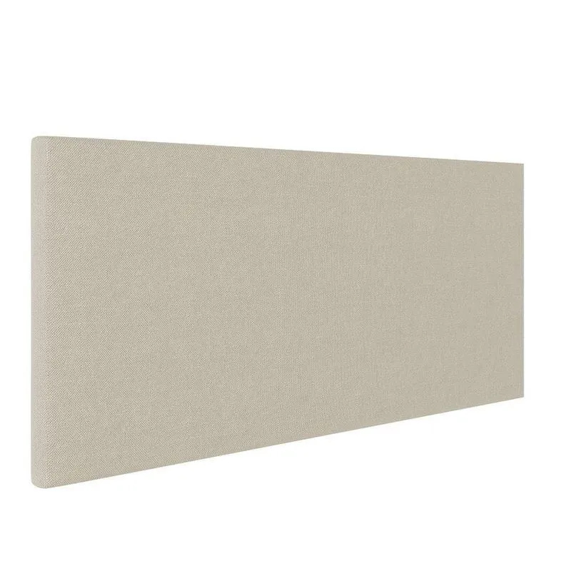 Cabeceira Painel Clean Para Cama Box Queen 160 Cm Linho Grosso Bege A19