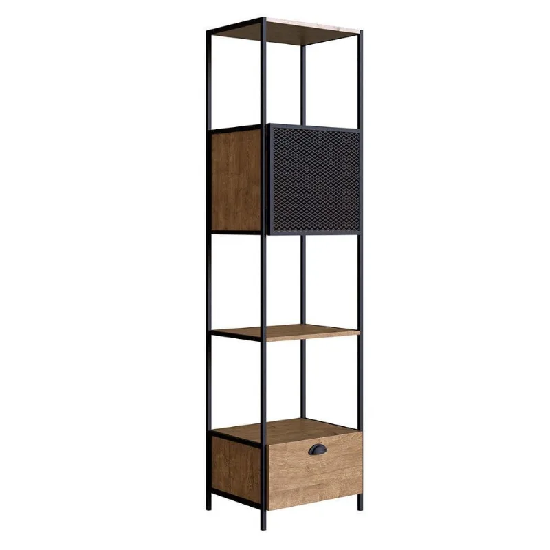 Estante 02 Portas New 180 Cm Vermont E Preto - D'rossi - DRossi