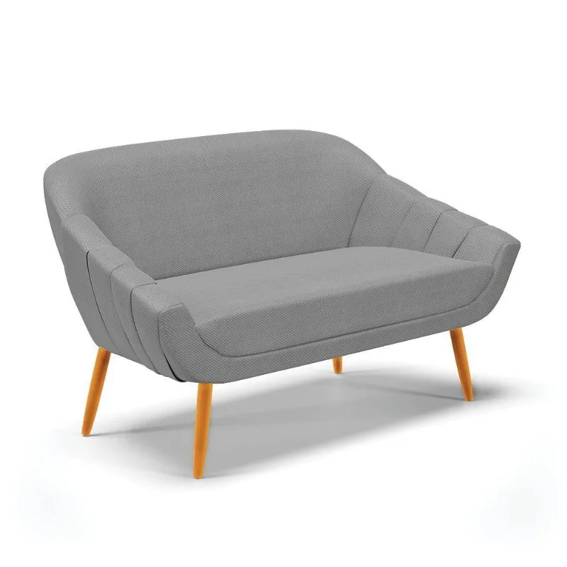 Namoradeira Veludo Grafite A131 Luxo Castanho