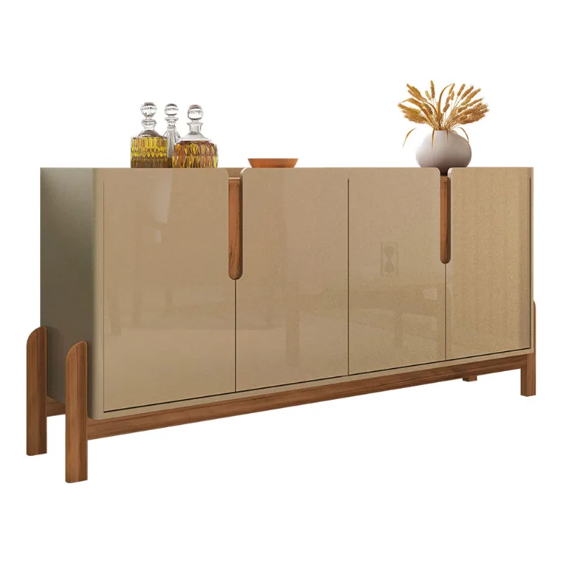 Aparador Buffet 4 Portas Belle 170 Cm Champagne e Cedro - D'Rossi - DRossi