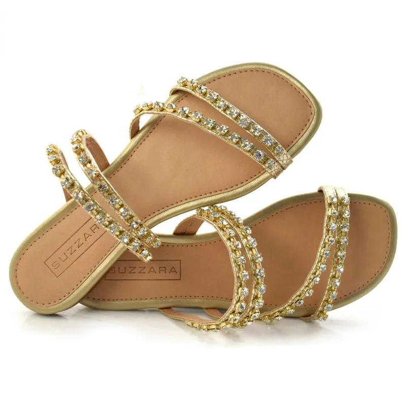 Tamanco Rasteira Feminina Suzzara Amarelo 46170 35