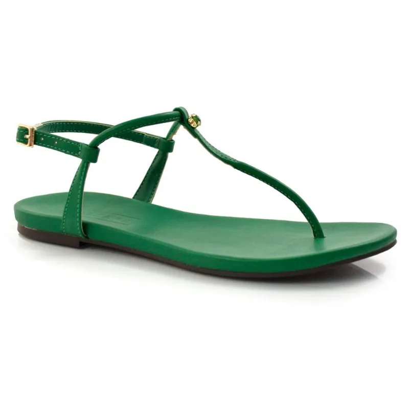 Sandália Rasteira Feminina Suzzara Verde 34028 39