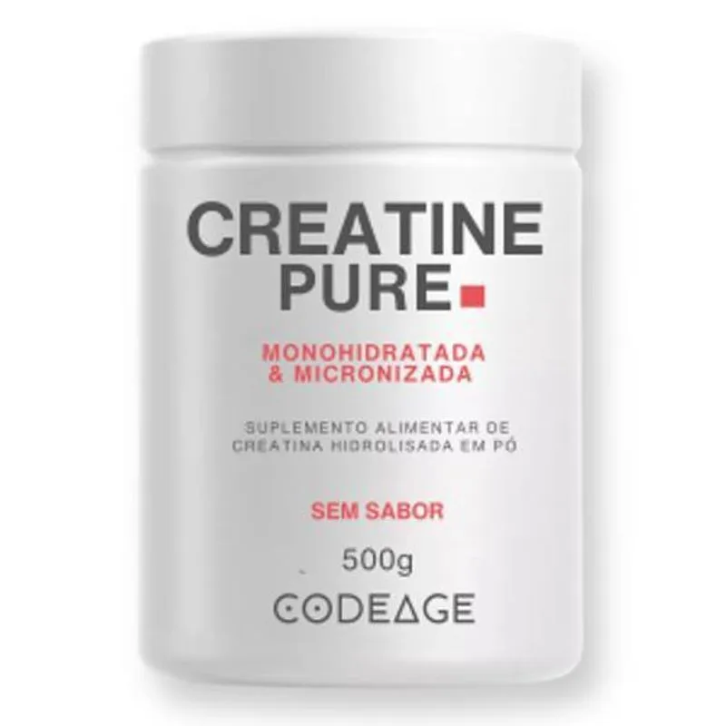Creatina Monohidratada Pura 500 G - Codeage Sem Sabor 500 G