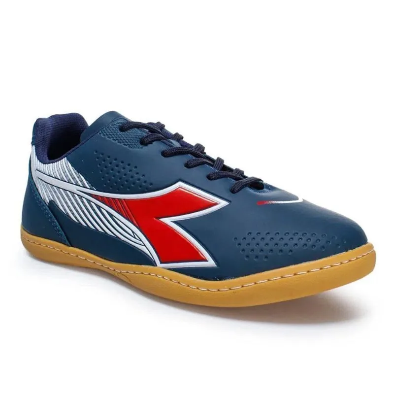 Chuteira Futsal Diadora Mondiale França 44 / Marinho e Vermelho - Diadora