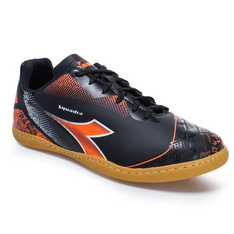 Chuteira Futsal Diadora Squadra 43 / Preto e Laranja - Diadora