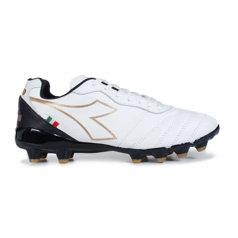 Chuteira Unissex Diadora Calcio Campo Branco e Dourado 37 BRANCO/PRETO/DOURADO