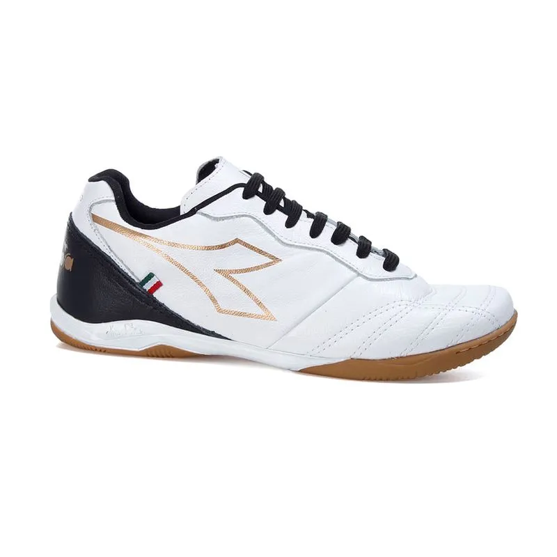 Chuteira de Futsal Diadora Calcio Agilita Masculina Branca Branco e Preto - 43
