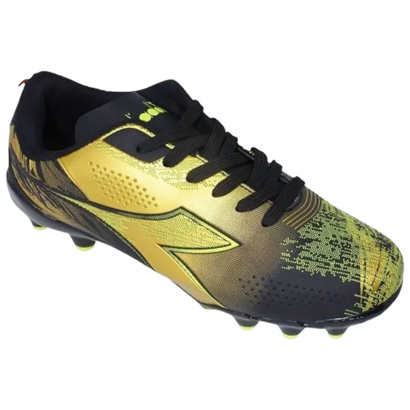 Chuteira Diadora Agilitá Campo Masculino - Preto e Dourado