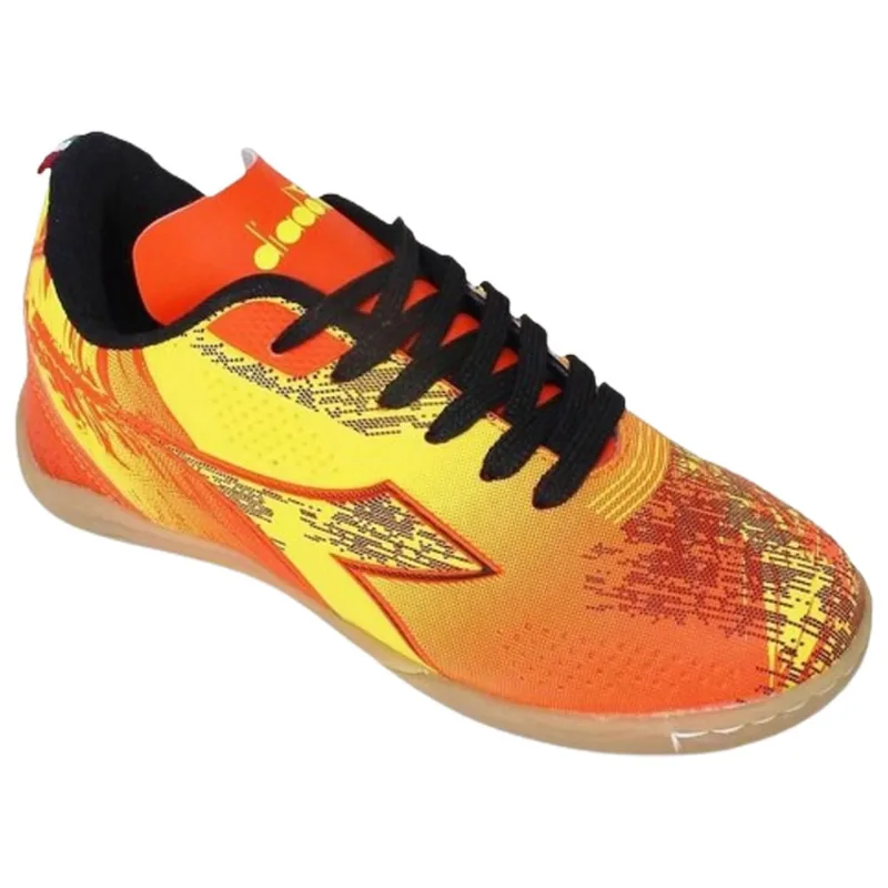 Chuteira Diadora Agilitá Futsal Masculino - Laranja e Amarelo - Diadora