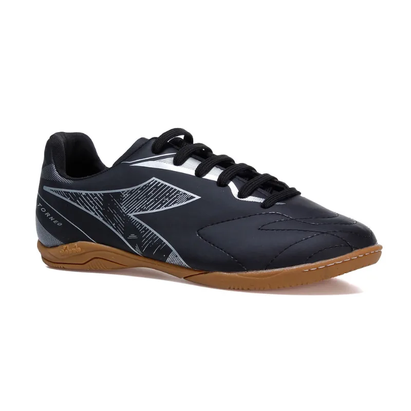 Chuteira Unissex Diadora Torneo Futsal Preto e Prata PRETO/PRATA - 41 - Diadora