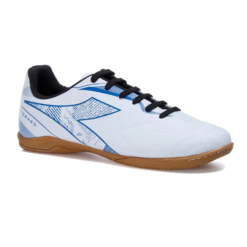 Chuteira Unissex Diadora Torneo Futsal Branco e Azul BRANCO/AZUL - 38