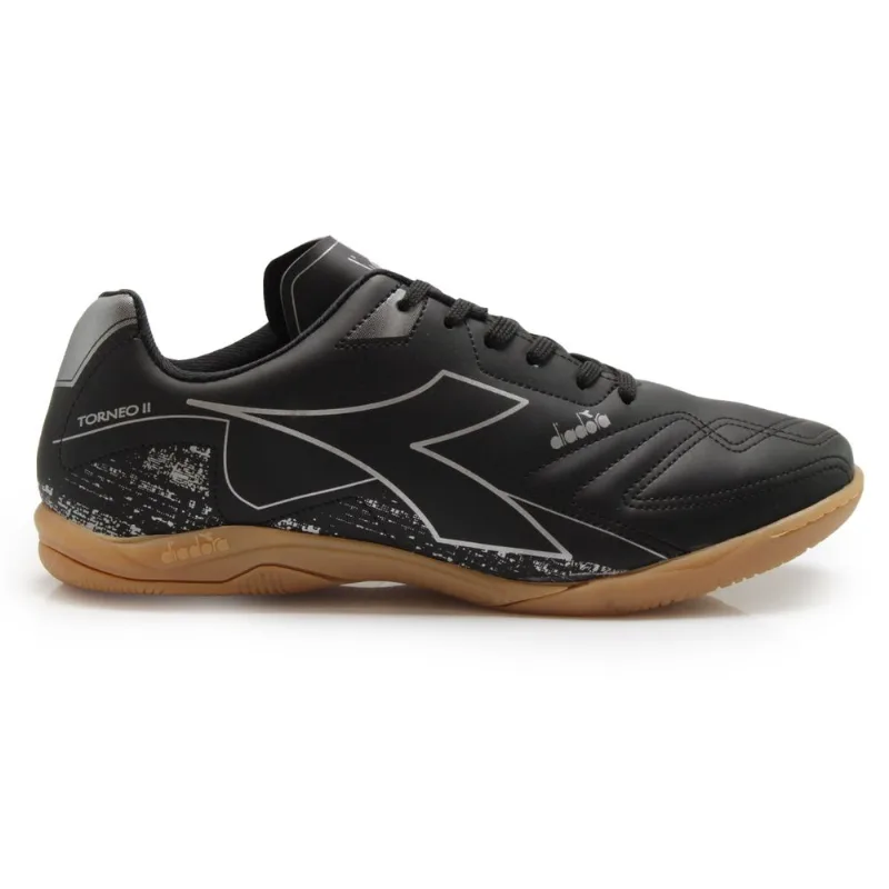 Chuteira Unissex Diadora Torneo II Futsal Preto e Prata 40 PRETO/PRATA - Diadora