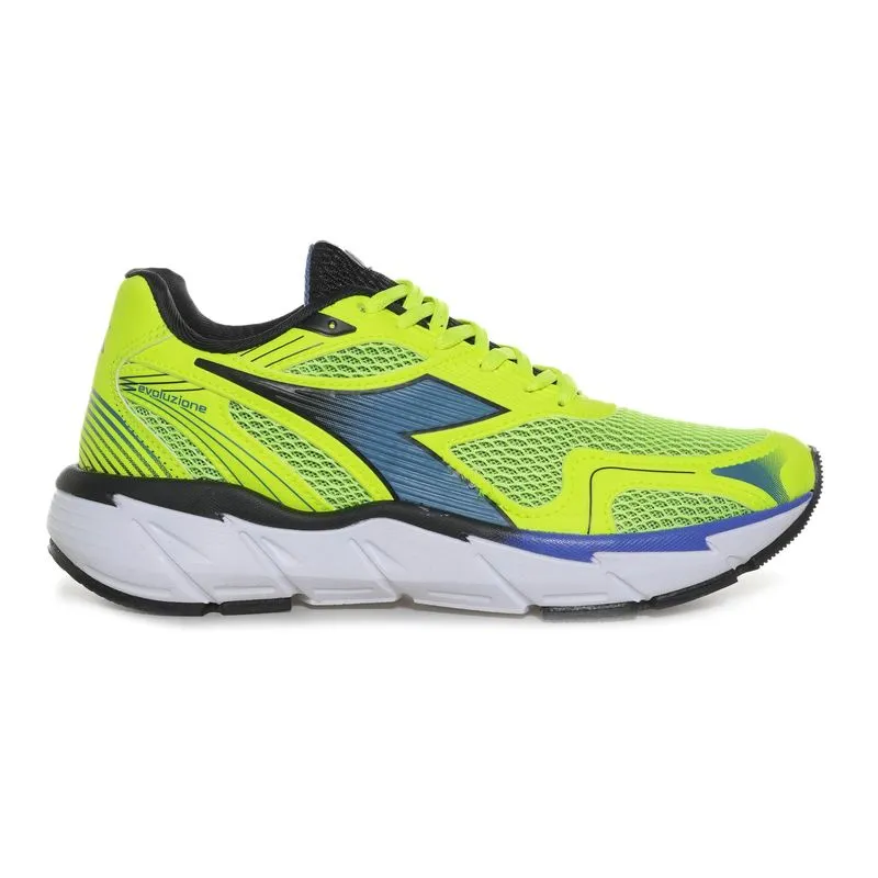 Tênis de Corrida Diadora Evoluzione Unissex Amarelo AMARELO NEON/PRETO/AZUL - 41