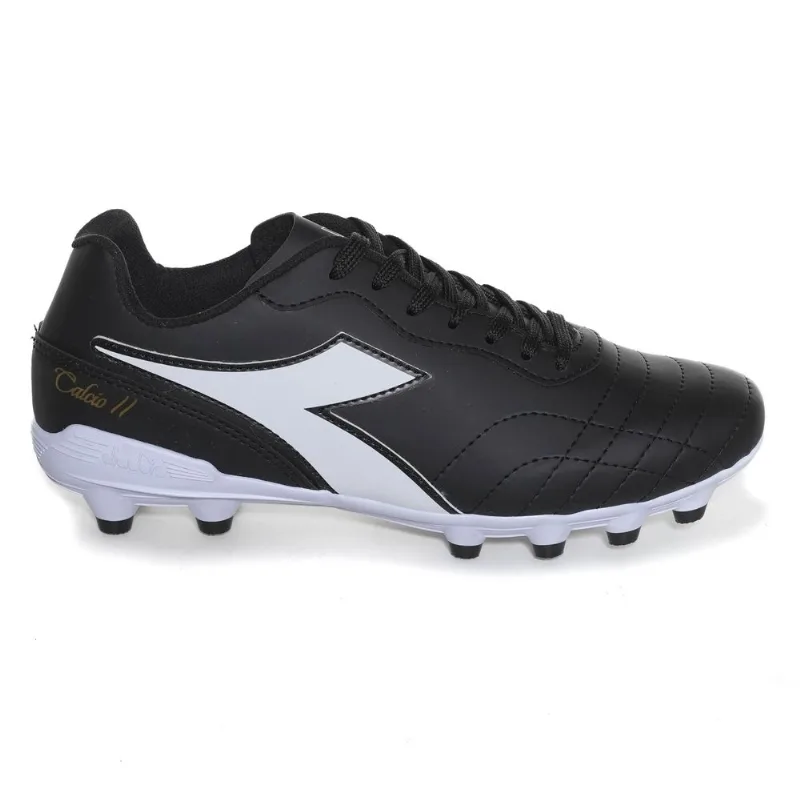 Chuteira Unissex Diadora Calcio II Campo Preto e Branco PRETO/BRANCO - 43 - Diadora